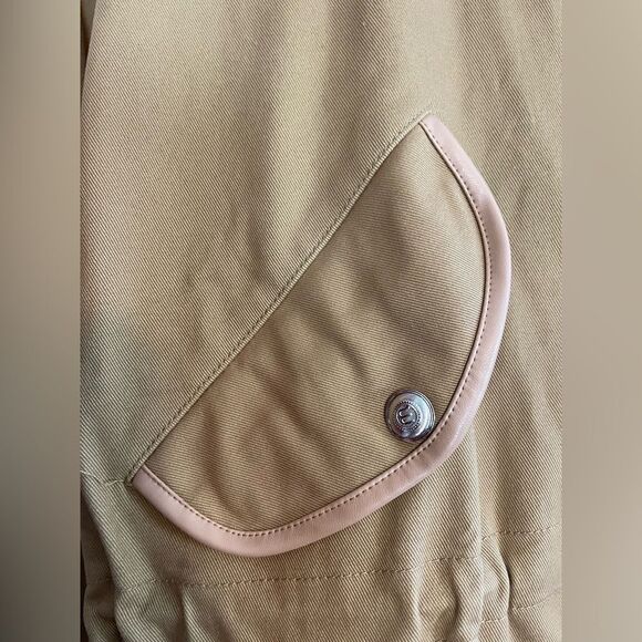 Maje Gangzyum Hooded trench Windbreaker barn chore Jacket Preppy. 2/L or XL - Picture 8 of 16